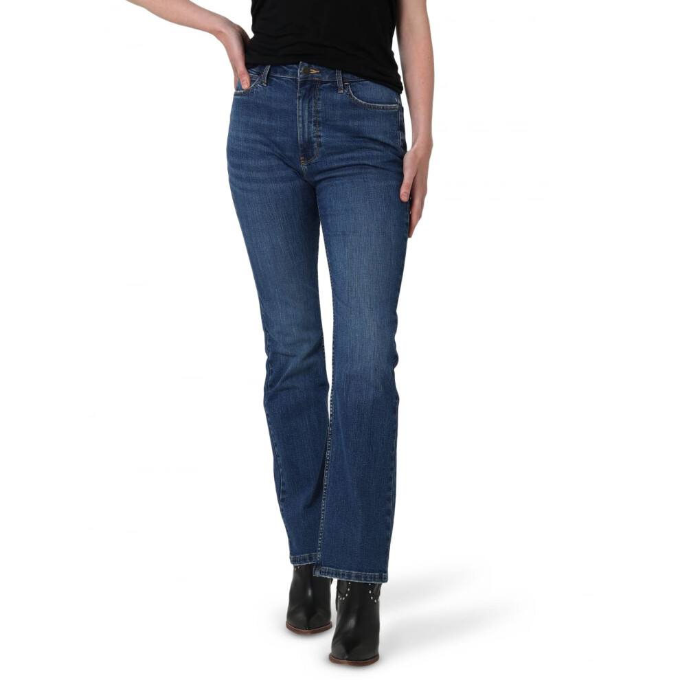 Wrangler womens High Rise Bold Boot Jeans Crimson 4 30 US