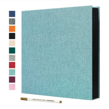 Spbapr Large Photo Album Self Adhesive Linen Cover Magnetic Scrapbook