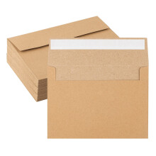 50 pakke Kraft-konvolutter 4 x 6 tommer brune konvolutter A4-konvolutter Kortkonvolutter Kraftpapirkonvolutter Invitationskonvolutter Postkortkon