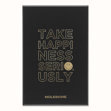 Moleskine Limited Edition Smiley Positivity Planner med Collector's Box Hard Cover Large (5 """" X 8.25 """") Udateret Planner Black 240 sider