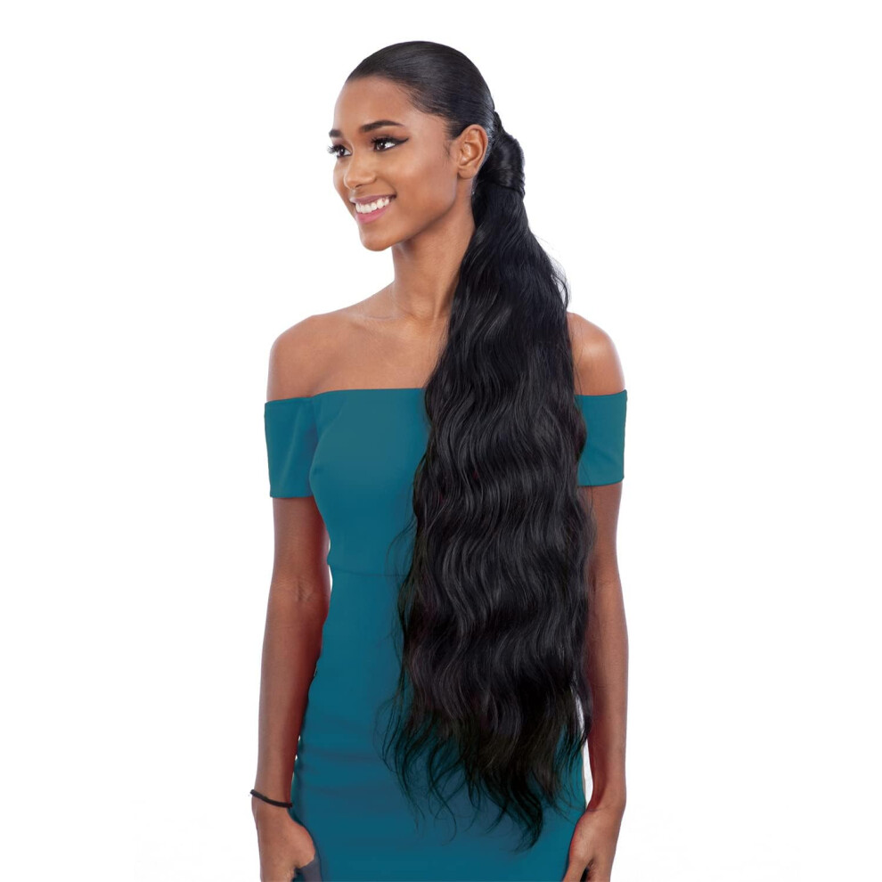 Organique Mastermix Synthetic Pony Pro Wrap Around Ponytail - Body Wave 32" Color:p4/27/30