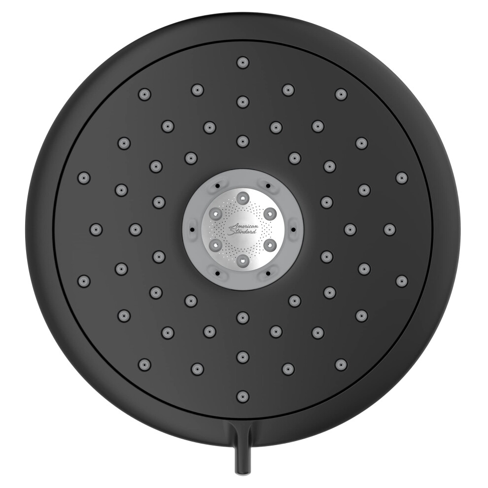 American Standard 9038074.243 Spectra Fixed 4-Function Adjustable Shower Head 7-inch 1.8 GPM  Matte Black-image-OPC-PFNGHSN-NEW