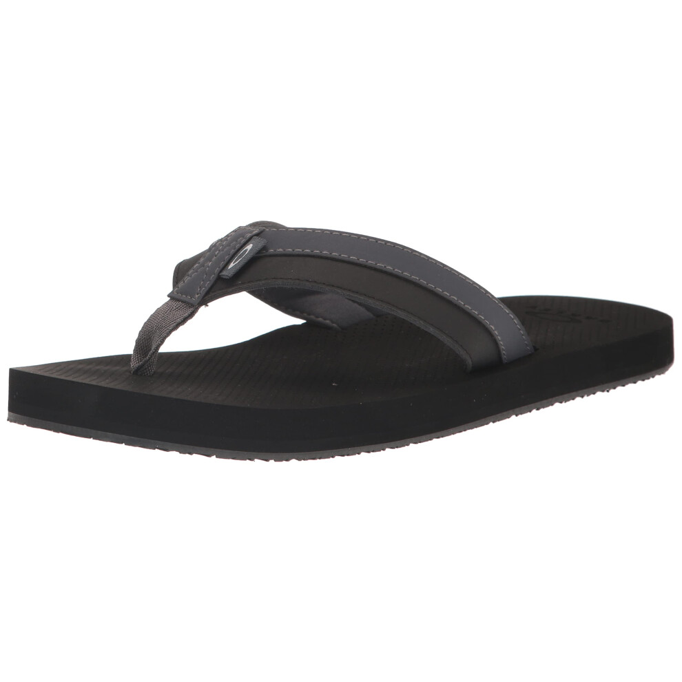 Oakley Unisex's Burke Flip Flop  Blackout  12 Women/10 Men