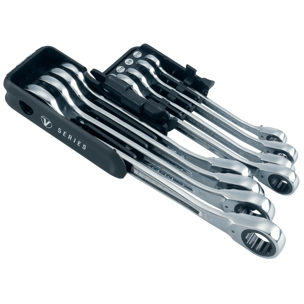CRAFTSMAN V-SERIES Combination Ratchet Wrench Set SAE 8 Piece (CMMT87350V)
