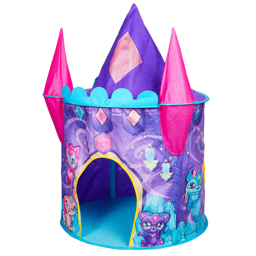 Magic Mixies Castle Play Tent for Girls and Boys  Easy Set-up for Instant Play  Easy to Assemble  Castle Princess Playhouse  31.5  x 45.28  (DxH)-image-OPC-PFYP5R7-NEW