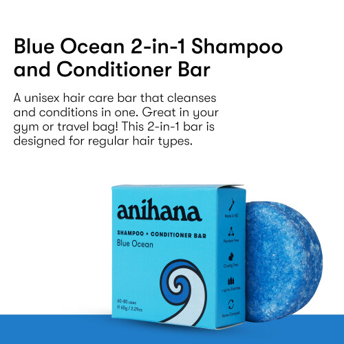ANIHANA 2-in-1 Σαμπουάν και Conditioner Bar για Κανονικά Μαλλιά Χωρίς Paraben 1