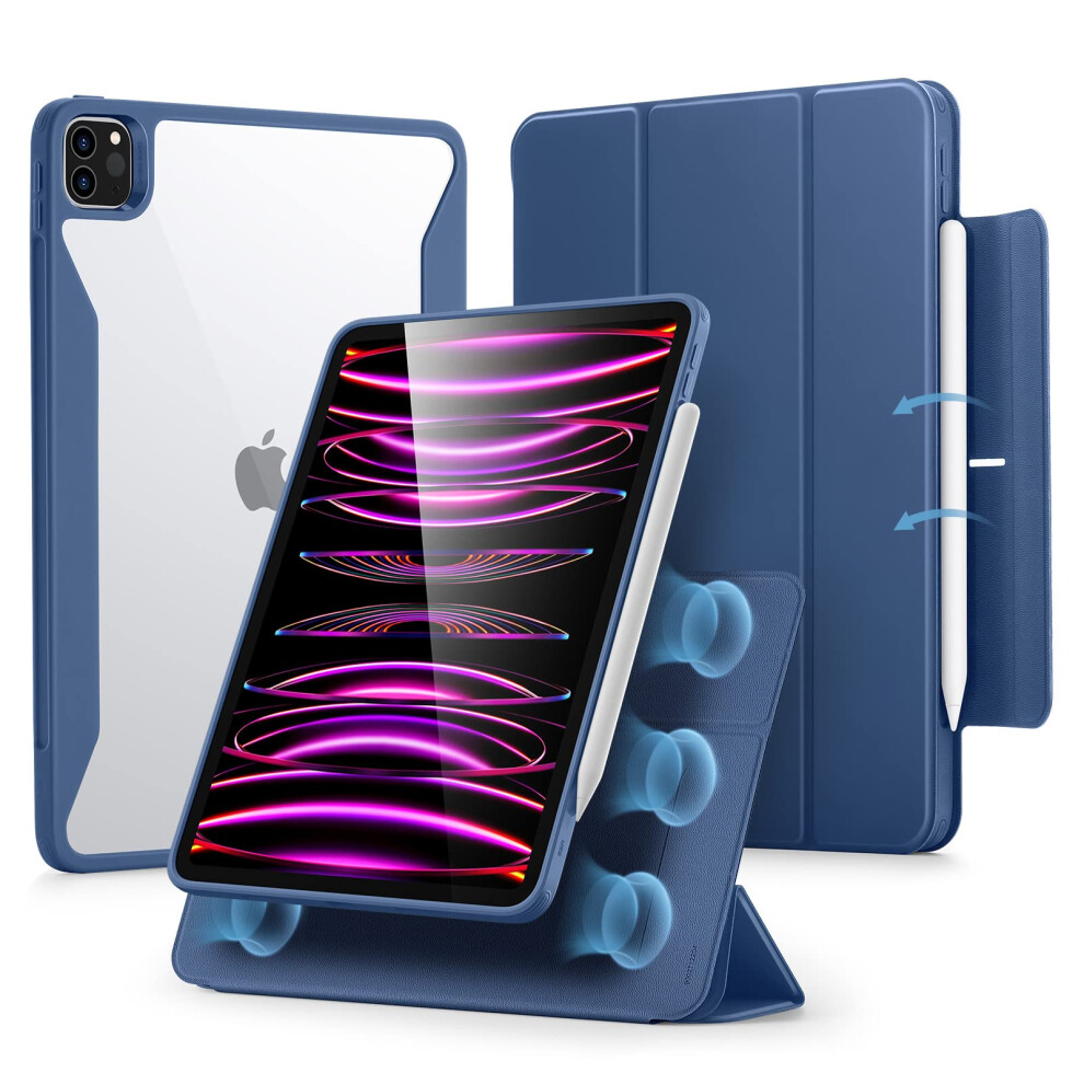 Esr For Ipad Pro 12.9 Inch Case (2022/2021) Ipad Pro 12.9 Case 6Th/5Th Generation With Pencil Holder Detachable Magnetic Cover Vertical S 4894240171196