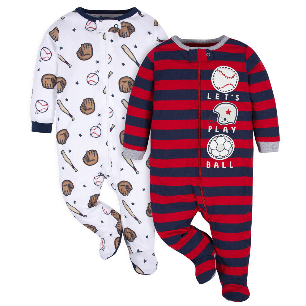 gerber Baby Boys 2-Pack Sleep N Play Indigo 6-9 Months