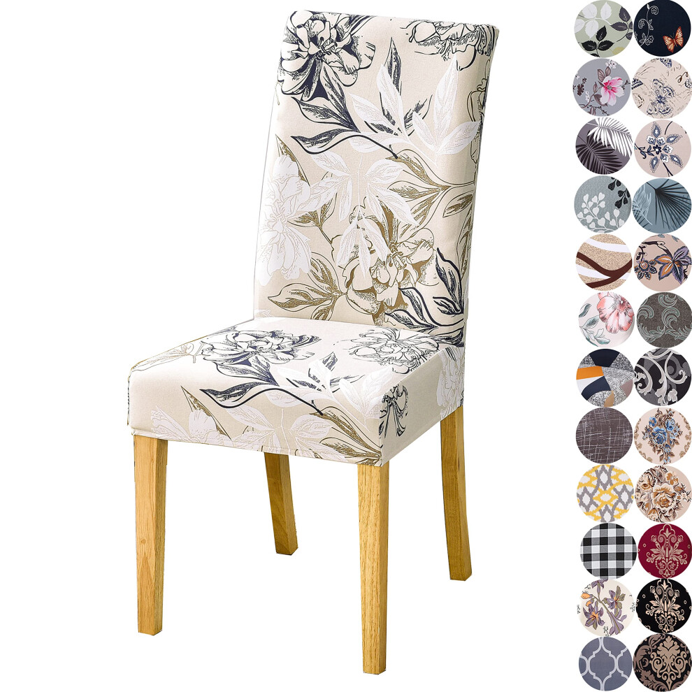 Housses De Chaise Extensibles Lalluxy Pour Salle Manger, Protections De Chaise Pour F Te, Protection Pour Animaux De Compagnie, Ajustement Univ-image