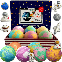 Galaxie-Badebomben fr Kinder mit berraschung im Inneren  Bio-Schaumbadebomben mit lehrreichem Weltraum-Planetenspielzeug. Sanft, natrlich und kin