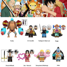 (8PCS One Piece -F) 56PCS One Piece Minifigures Toys  collection building blocks Fit Lego Gift