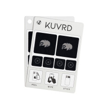 KUVRD Waterbear - Yleiskyttiset nytnpuhdistusaineet - Pienet, pienet puhdistusvlineet linsseille ja nytille - 2 kpl - (2 patch-sarjaa)