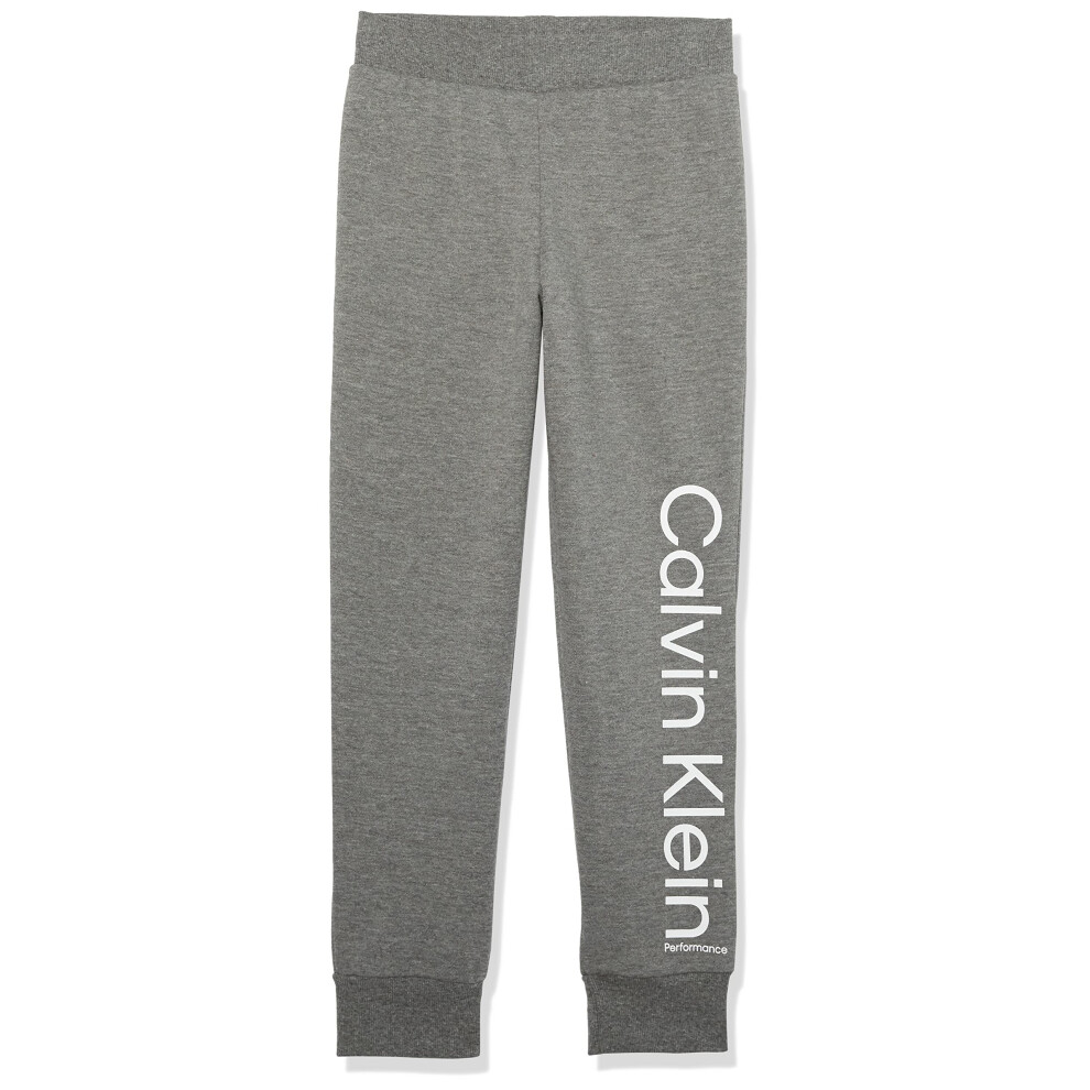 Calvin Klein Girls' Performance Sport Jogger Sweatpants with Rib Cuffs