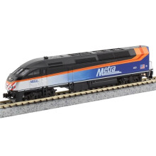 Kato KAT1766123 N Scale Chicago Metra Black Roof MP36PH Locomotive Locomotive No.403
