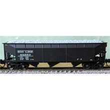 Bluford Shops BLU74211 No.68503 Soo Line Black SOO Line 3-Bay Offset Side Hopper