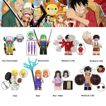 (8PCS One Piece -G) 56PCS One Piece Minifigures Toys collection building blocks Fit Lego Gift