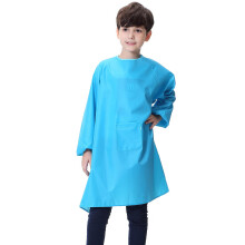 Royar Beauty Kids Art Smock Vandt?t forkl?de med lomme til b?rnekunstner Maleri Forkl?der Smocks med lang?rmet til drenge og piger (Blue XXL for