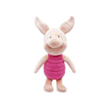 Disney Piglet Plysch, Nalle Puh, Liten, 11 Tum, Kramvänlig Leksak med Fluffig Man och Avtagbar Svans