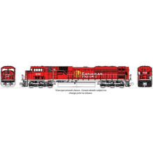 Kato KAT1765627DCC N Scale Canadian Pacific Golden Beaver EMD SD90-43MAC No.9155 Model Train