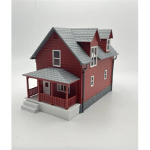 Rock Island Hobby RIH042101 Red House Built Up - HO Scale