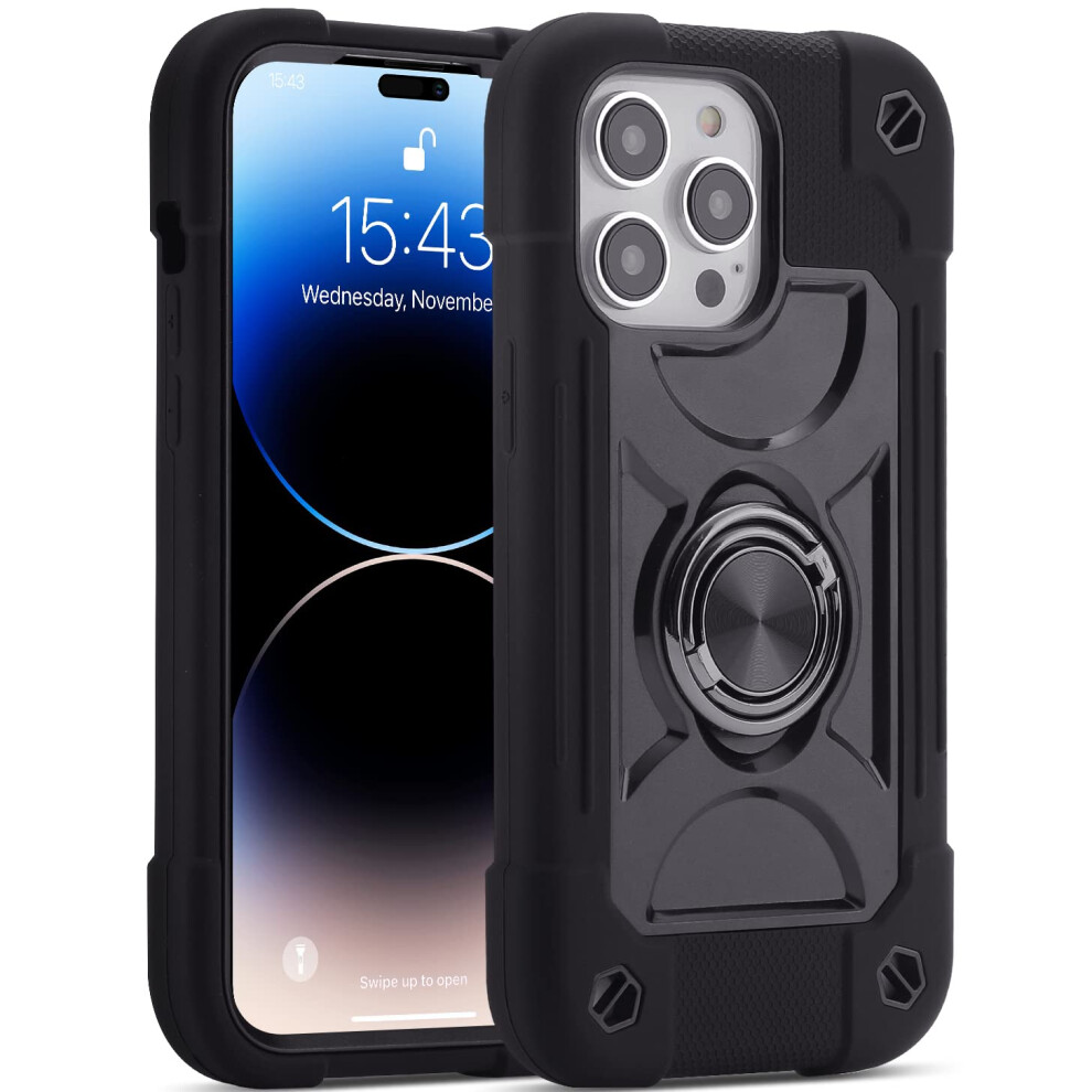 Coque MARKILL compatible avec iPhone 14 Pro 6,1 pouces avec anneau int   gr