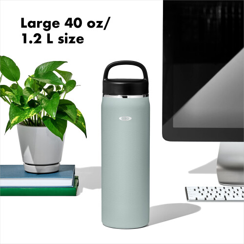 OXO OXO 40 oz Θερμομονωτικό Μπουκάλι με Χερούλι και Καπάκι, Slate 2