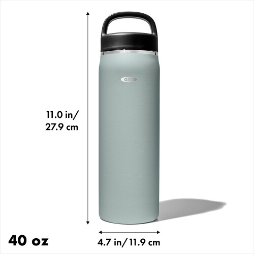 OXO OXO 40 oz Θερμομονωτικό Μπουκάλι με Χερούλι και Καπάκι, Slate 1