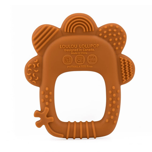 Loulou Lollipop Wild Silicone Baby Teether - Lion 2