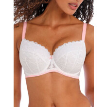 Freya Women's Offbeat Underwire Padded Half Cup  White  36DD