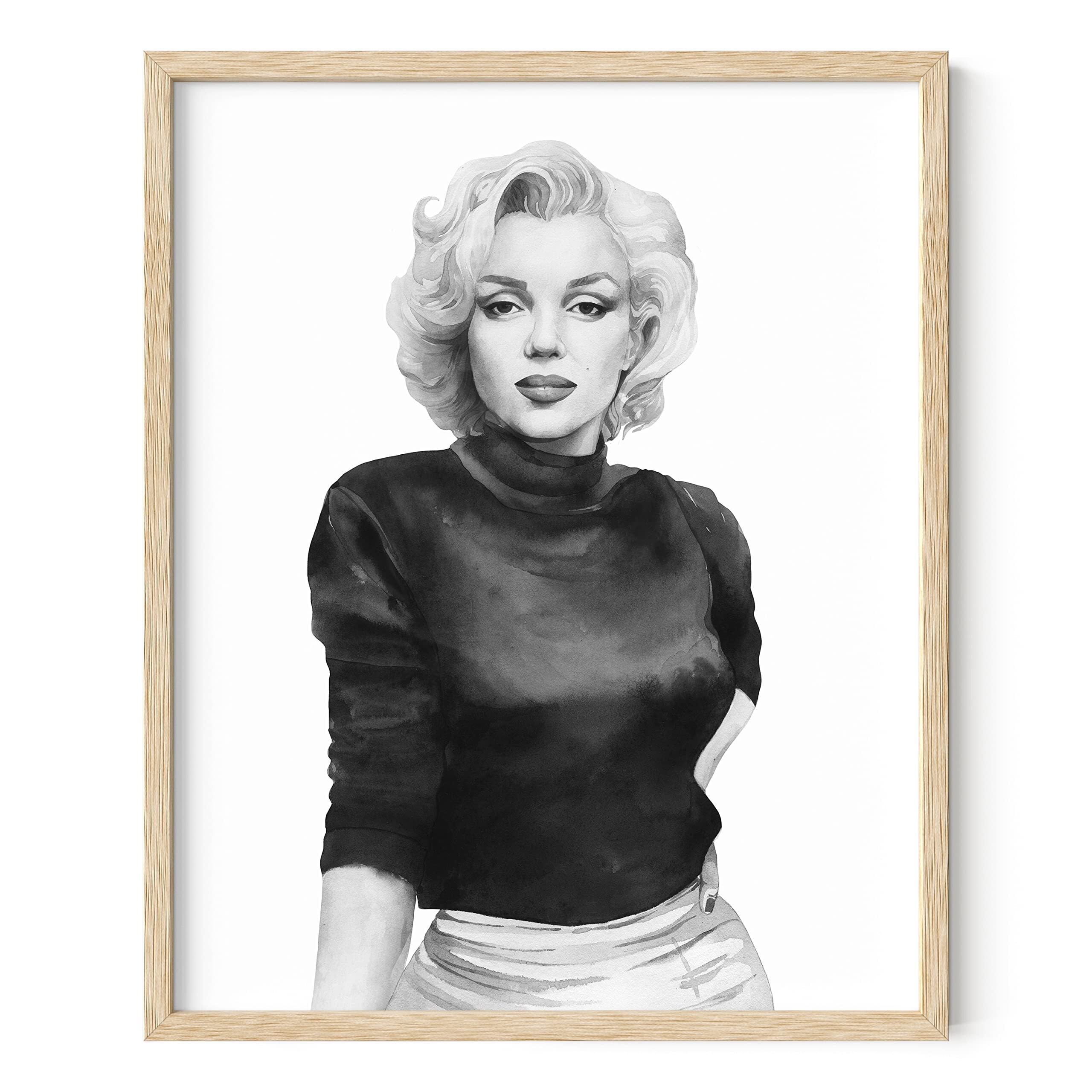 Affiche Film Vintage - Imprime Sur Bois Marilyn Monroe Poster