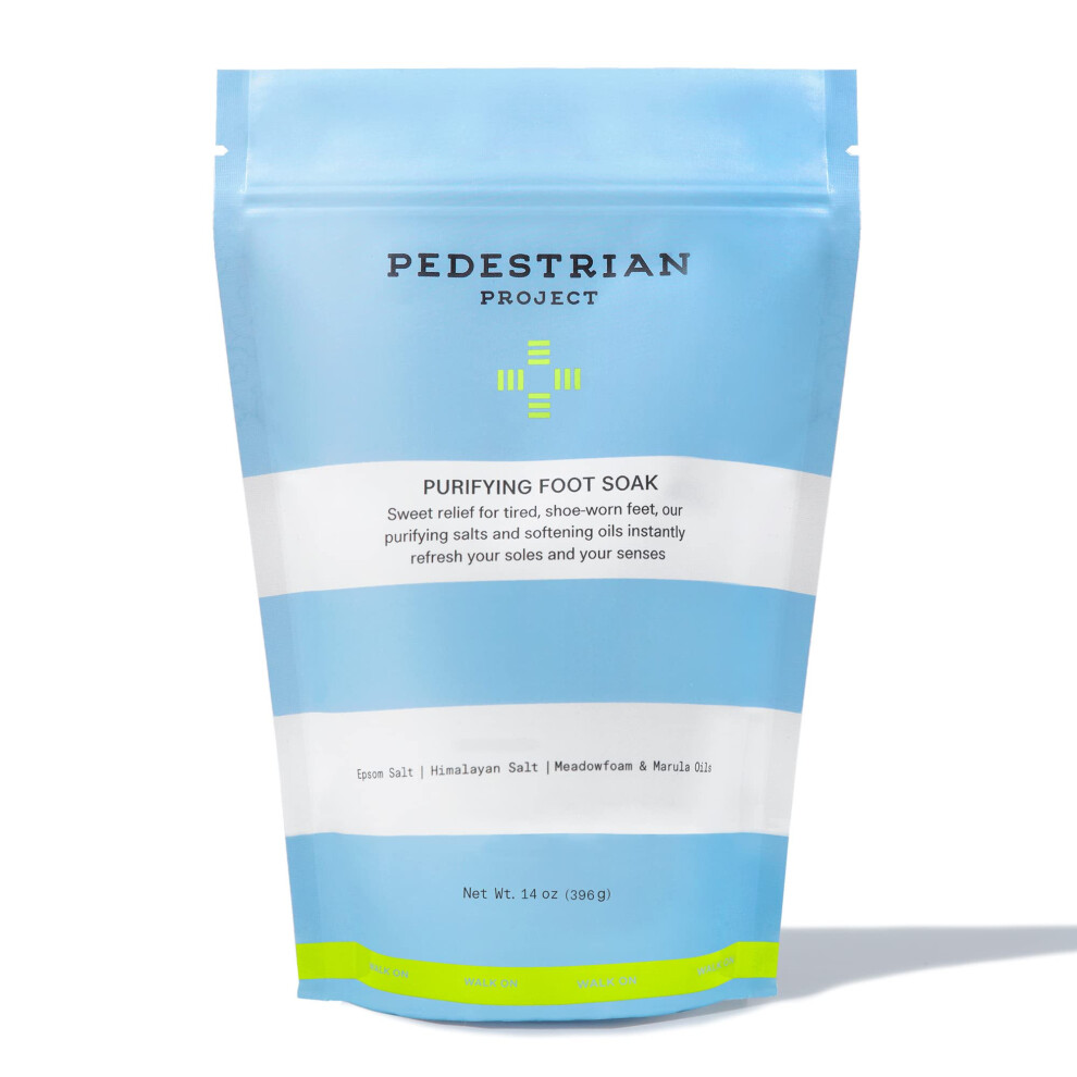 Voetgangersproject Pedestrian Project Purifying Salt Foot Soak Softens Soothes And Detoxifies With Epsom Salt Himalayan Salt Marula And Meadowfoam Oils Ve