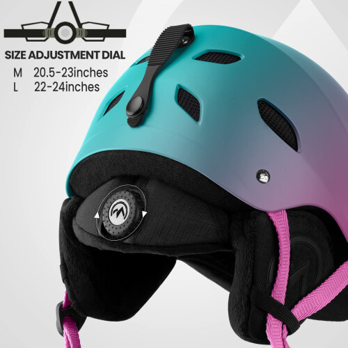 Capacete de esqui de Kelvin Outdoorm mais 1