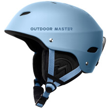 OutdoorMaster Kelvin Casco da sci - Casco da snowboard per uomo, donna e ragazzo Grigio Blu XL