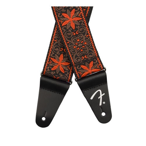 Fender Fender Pasadena Tecida Strap 2in Orange Wallflower 2