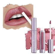 Runway Rogue Pearl Glam Long Wear Shimmer Liquid Lipstick Metallic Pale-Mauve l?bestift med s?lv og guld Shimmer Boss Babe