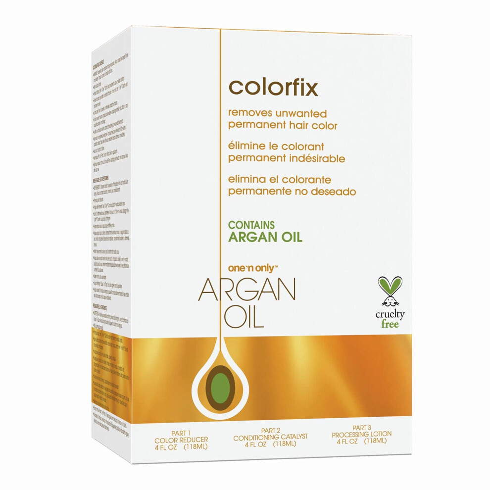 One N Only Colorfix Semi-permanent Hair Color Remover Kit With Argan Oil - Dye Removes Vibrant Colors