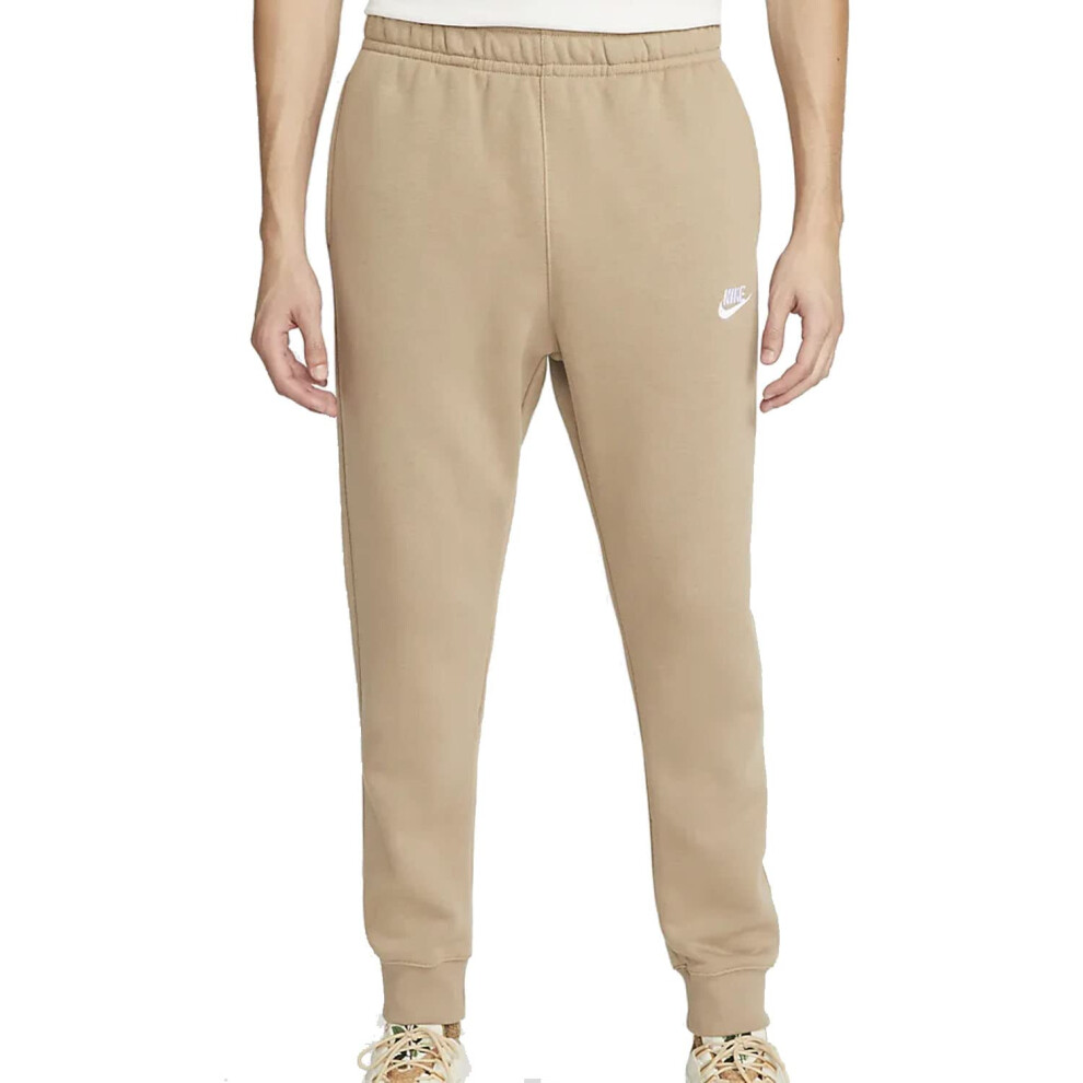 Nike Mens Jogger Solid Sweatpants Tan S
