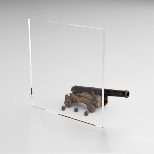 Φύλλο Πλαστικού PET Acrylic Plexiglass Fab Glass και Mirror 11"x14" (6mm) για Κορνίζα 1