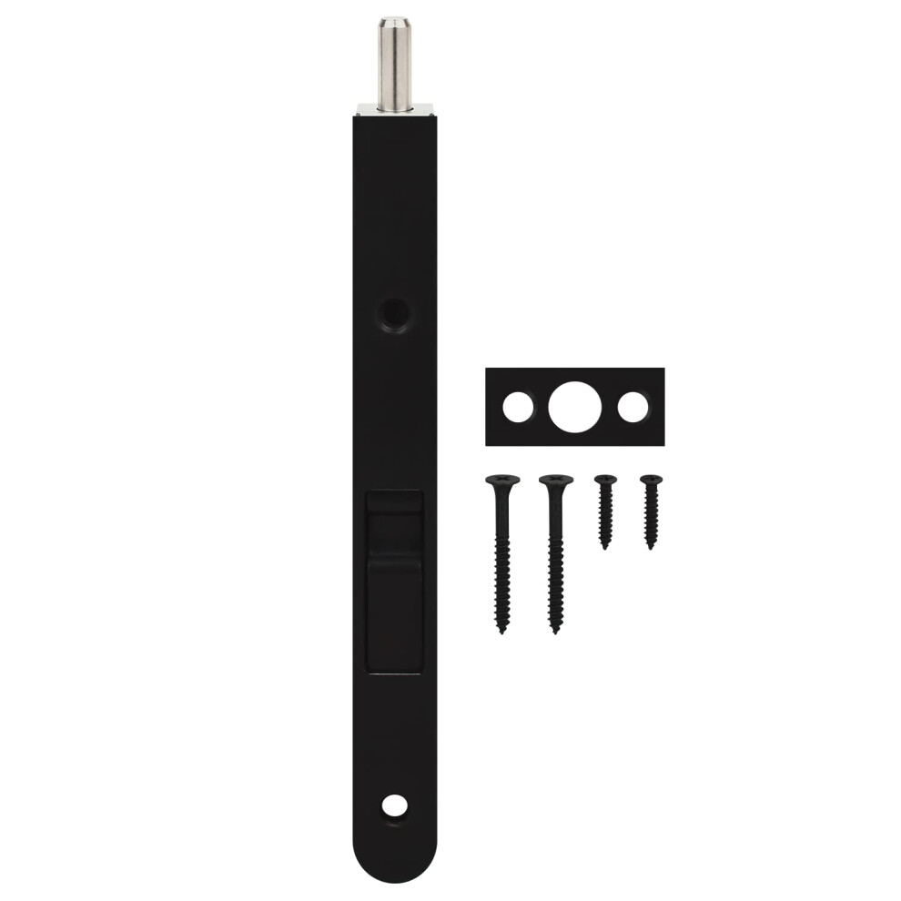 Bullone A Filo In Ottone Massiccio Nuk3Y Heavy Duty Da 7 Pollici, Nero Opaco-image