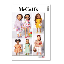 Kit model de cusut haine pentru papu?i McCall's Cod design M8309 Marime unica Multicolor