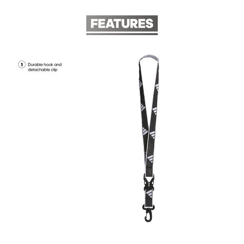 Adidas adidas Interval Lanyard Zwart/Wit/2 One Size 1