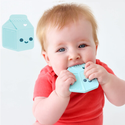 Nuby Nuby All Silicone Milk Carton Teether - 3+ Months