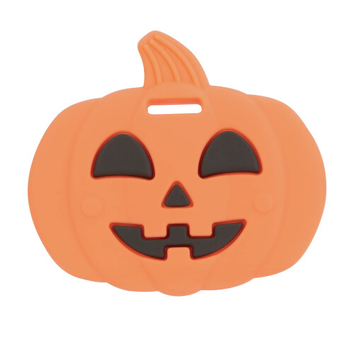 Nuby Nuby All Silicone Pumpkin & Chocolate Bar Teether - 2 Pack 3+ mnader 1