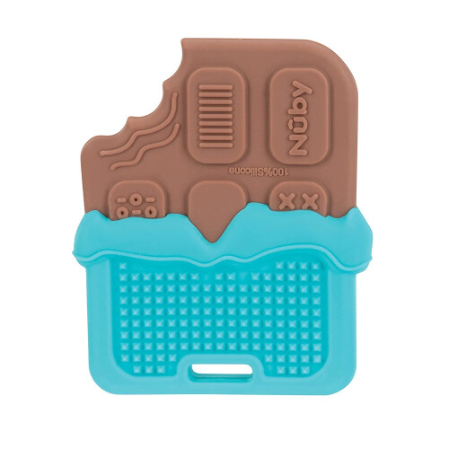 Nuby Nuby All Silicone Chocolate Bar Teether - 3+ meses 1