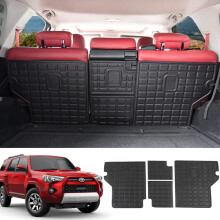 powoq Fit 2010-2023 Toyota 4Runner Rugleuningmat TPE Materiaal Achterbank