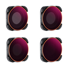 K&F Concept 4-Pack ND/PL Lens Filter ND8/PL ND16/PL ND32/PL ND64/PL Compatible for GoPro Hero12 /Hero11 /Hero10 /Hero 9 Black  ND&CPL 2-in-1