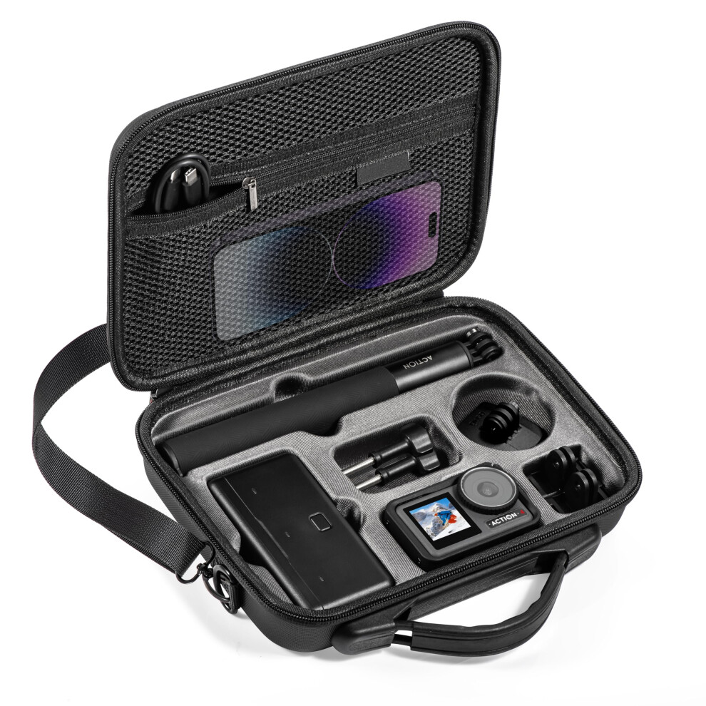 Tomat Action 5 Pro Custodia Da Trasporto Per Dji Osmo Action 5 Pro/Action 4 Accessori Per Fotocamera Custodia Rigida Da Viaggio Compatibile Con Dji Action 5/4 /3Adventure Combo