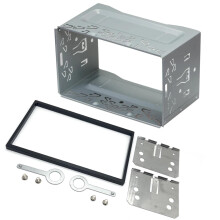 Klanglich  Im Armaturenbrett 2-DIN-Universal-Doppel-DIN-Autoradio-Installations-Armaturenbrett-Kit mit Montagekfig aus Metall