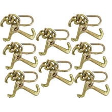 Prodotti Mytee (confezione da 8) RTJ Cluster Hook Heavy Duty Wrecker Hauler Tow Towing Truck Chain Pair RTJ