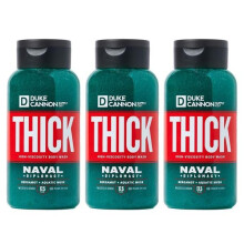 Duke Cannon Supply Co. THICK Σαπούνι για το Σώμα Ανδρών - Μυρίζει Ναυτική Υπεροχή, 17.5 Fl Oz 3PACK